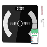 Body Fat Scale 180kg Bluetooth Smart BMI Digital Bathroom Wireless Weight & APP