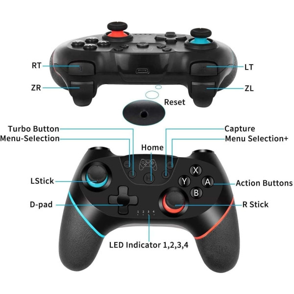 for Switch Wireless Pro Controller for Nintendo Switch Console UK