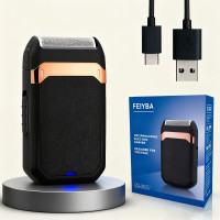 FEIYBA Men'S Electric Foil Shaver - USB-C Fast Charging, Long-Lasting 60 Min Runtime, Compact Travel Razor with One-Touch