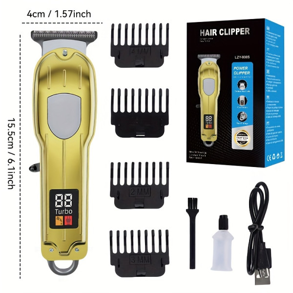 XUMTOM Professional Cordless Electric Barber Shears & Trimmer Suitable for Men's Haircut, Beard Trimming with USB, Cordless