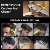 XUMTOM Professional Cordless Electric Barber Shears & Trimmer Suitable for Men's Haircut, Beard Trimming with USB, Cordless