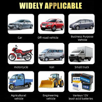 12V Smart Automatic Car Battery Charger Jump Starter Pulse Repair LCD Display