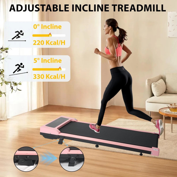 Walking Pad Treadmill Running Home Electric Machine Remote Incline Bluetooth