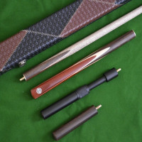 Handmade 4 Piece Snooker Cue Set with Luxury Case and Telescopic Extension