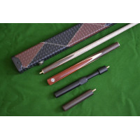 Handmade 4 Piece Snooker Cue Set with Luxury Case and Telescopic Extension