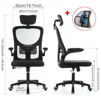 Mesh Office Chair Ergonomic 360Â° Swivel Lift Computer Desk Adjustable Height UK