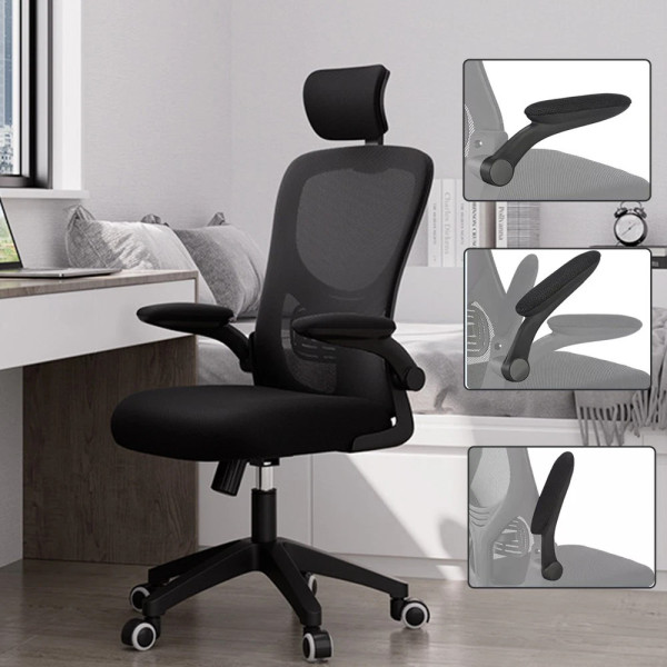 Mesh Office Chair Ergonomic 360Â° Swivel Lift Computer Desk Adjustable Height UK