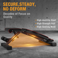Weight Bench Adjustable Foldable Strength Training Full Body Workout Incline Gym