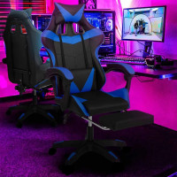 Gaming Chair Office Computer Height-Adjustable With Lumbar Cushion Office