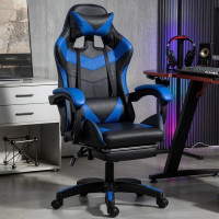 Gaming Chair Office Computer Height-Adjustable With Lumbar Cushion Office