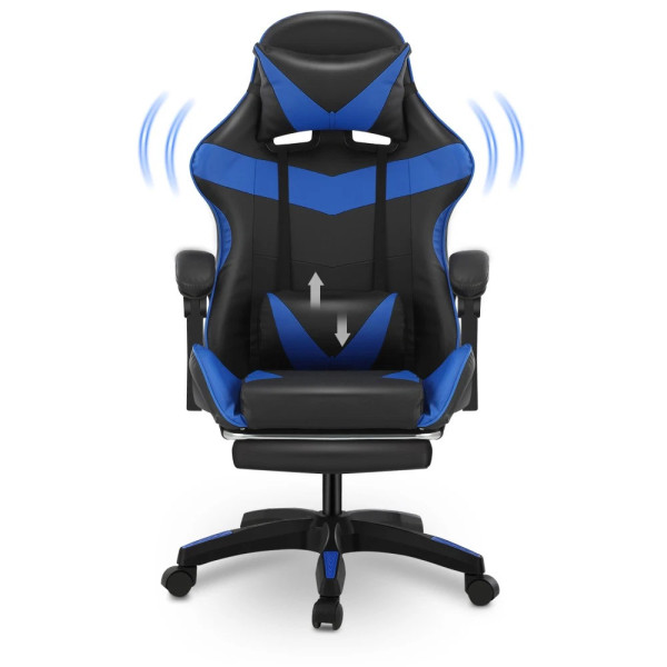 Gaming Chair Office Computer Height-Adjustable With Lumbar Cushion Office