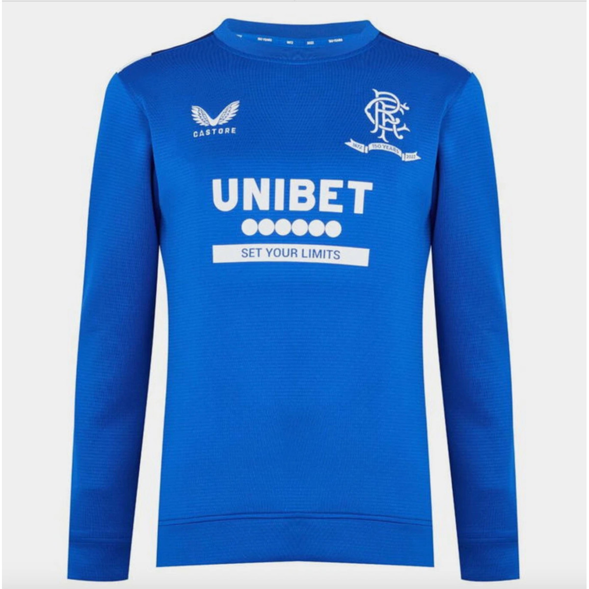 Castore Rangers '150 Years Anniversary' Training Sweatshirt / Blue / RRP Â£60