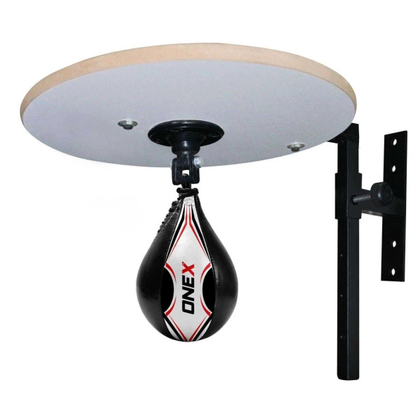 Speed Ball Platform Adjustable with Speed Bag & Mitts for Boxing Reflex Training
