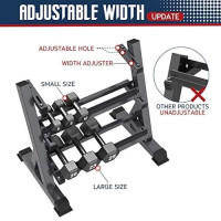 Heavy Duty Dumbbell Rack Storage Stand Hex Weight 3 Tier Wide Home Gym Fitness