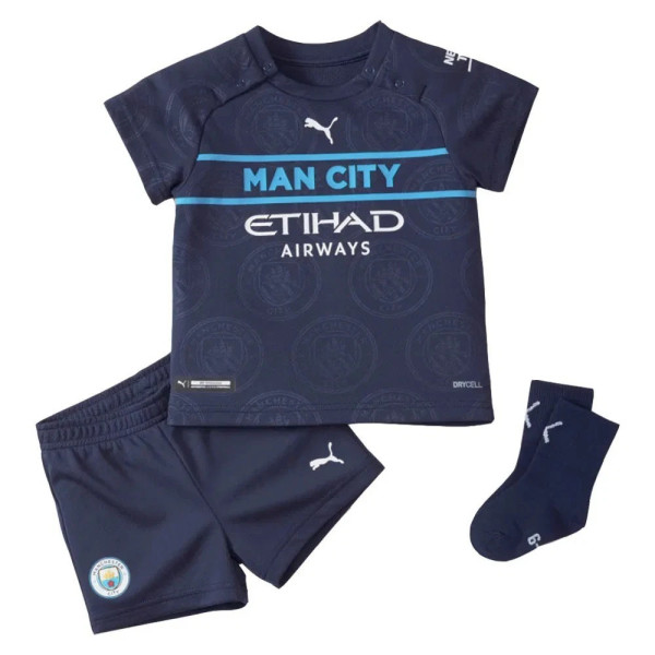 Puma Kids 2021-22 Manchester City Third Full Kit / Navy / RRP Â£39.99
