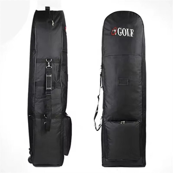 Heavy Duty Padded Golf Travel Bags Storage Cover Case with Wheels Holiday Black