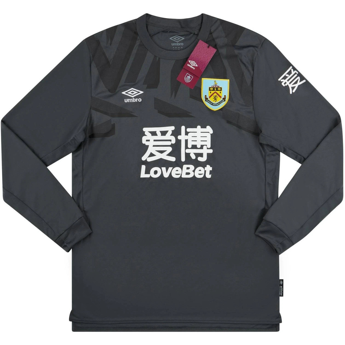 Umbro Kids 2019-20 Burnley Gk Shirt / Grey / RRP Â£39.99