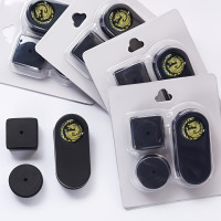 Portable Billiard Cue Chalk Box with Belt Clip & Cover - Compact Chalk Pouch Suitable for Snooker and Pool, Fits Square/Round