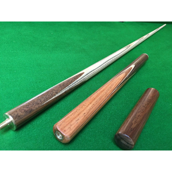57 Inch Handmade 3/4 Ash Snooker Cue with Rosewood Butt and 8.5mm tip