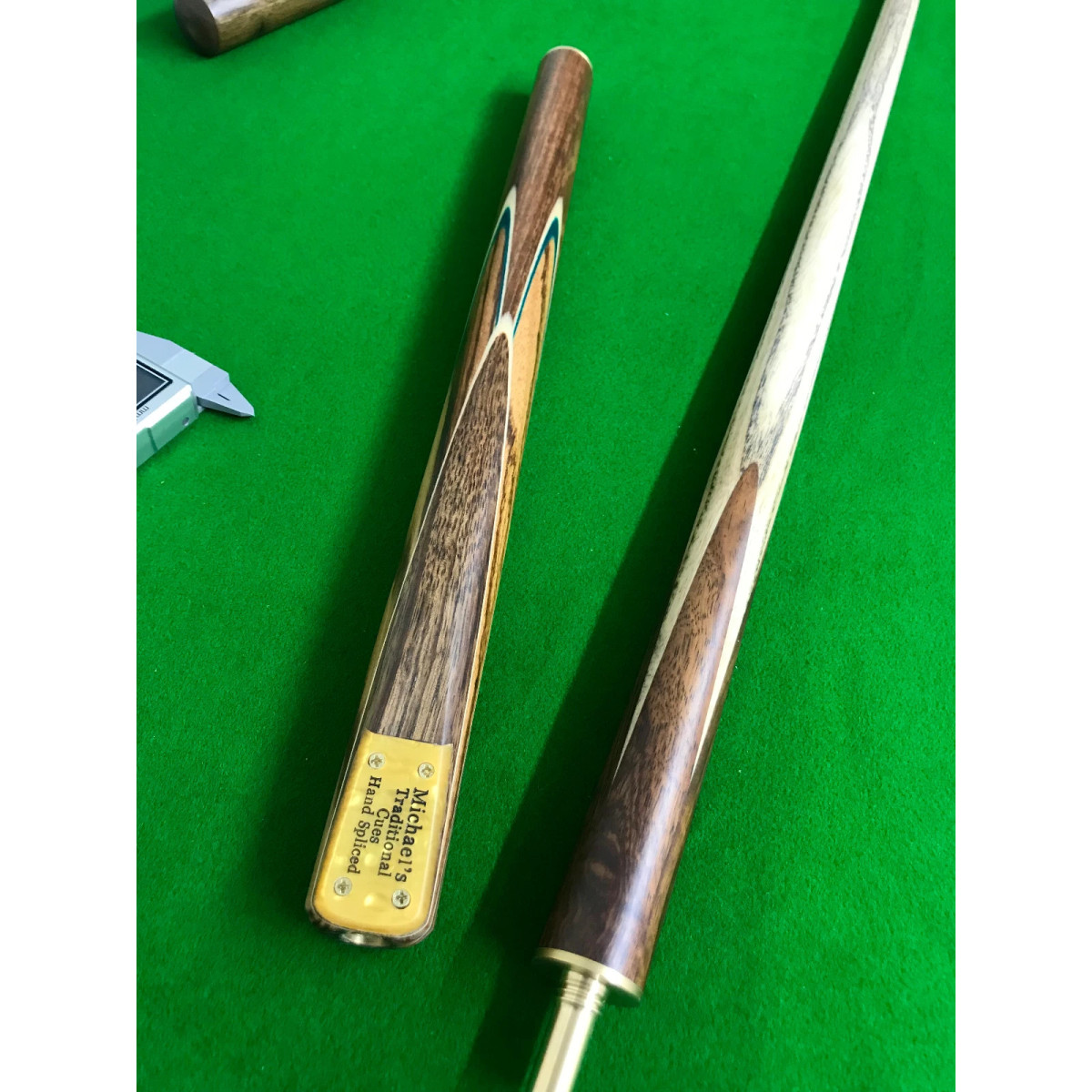 Stunning 3/4 Handmade 57 Inch Snooker Cue Ash Shaft / Rosewood Butt - 9.5mm tip