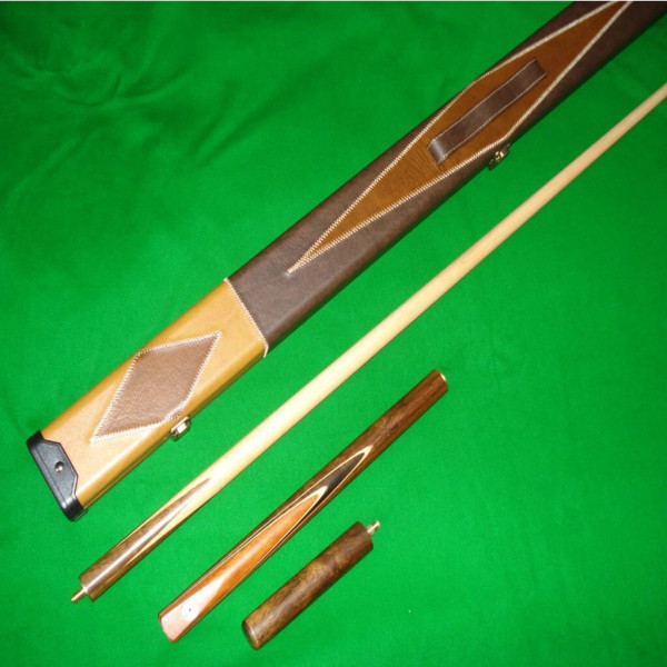 57 Inch Handmade 3/4 Hand spliced Rosewood Butt and Ash Shaft Snooker Cue Set