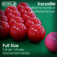 NEW! Full Size Regulation 22 Snooker Billiard Ball Set 2 1/16"
