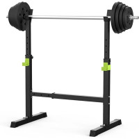 Squat Racks Barbell Rack Stand Adjustable Olympic Weight Bench Press Home Gym .