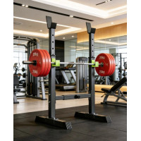 Squat Racks Barbell Rack Stand Adjustable Olympic Weight Bench Press Home Gym .