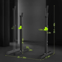 Squat Racks Barbell Rack Stand Adjustable Olympic Weight Bench Press Home Gym .