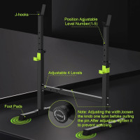 Squat Racks Barbell Rack Stand Adjustable Olympic Weight Bench Press Home Gym .