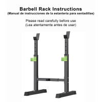 Squat Racks Barbell Rack Stand Adjustable Olympic Weight Bench Press Home Gym .