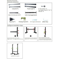 Squat Racks Barbell Rack Stand Adjustable Olympic Weight Bench Press Home Gym .