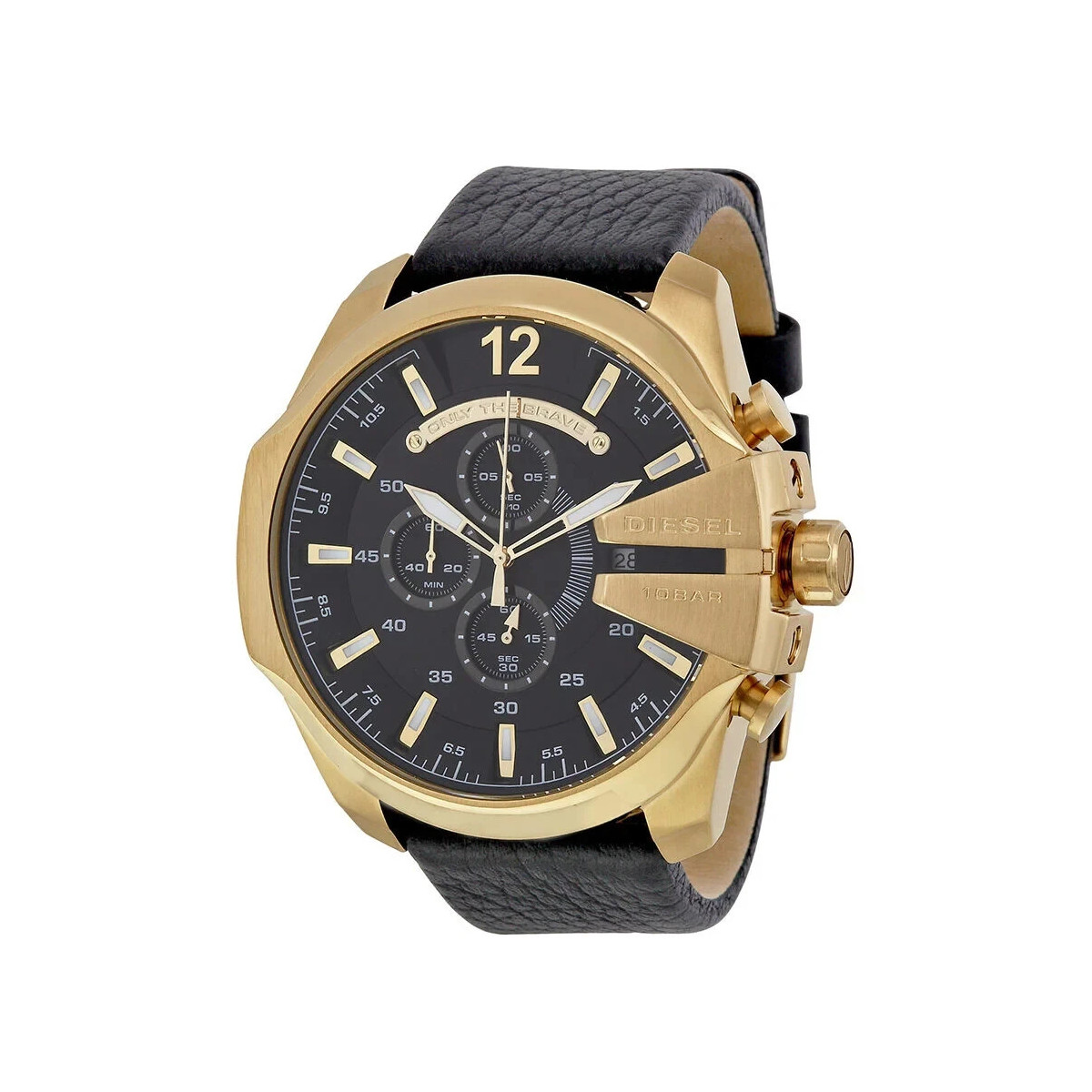 DIESEL MEGA CHIEF MENS CHRONOGRAPH WATCH DZ4344 BLACK - WARRANTY - RRP 249.00
