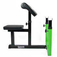 Preacher Bicep CURL BENCH Home Gym Curling Support Adjustable Barbell Rest Rack