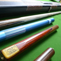57 Inch Handmade Spliced 3/4 Ash Snooker / Pool Cue Set with Case + Extensions