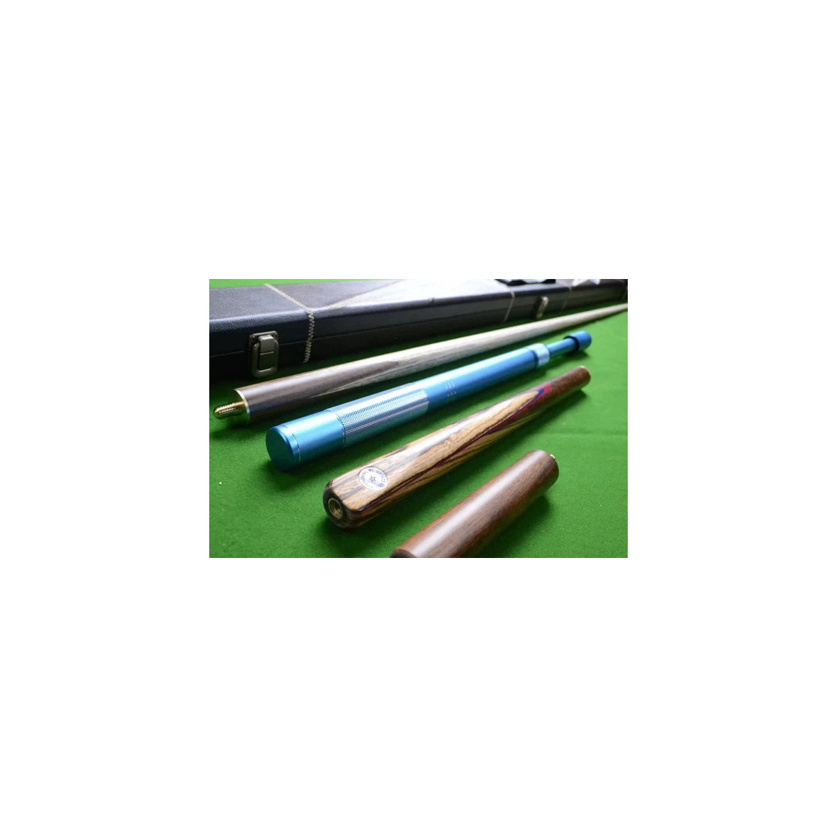 57 Inch Handmade Rosewood 3/4 Ash Snooker / Pool Cue Set with Case + Extensions