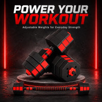 Dumbbells 40KG Adjustable Octagonal Strength Set