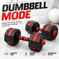 Dumbbells 40KG Adjustable Octagonal Strength Set