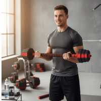 Dumbbells 40KG Adjustable Octagonal Strength Set