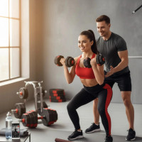 Dumbbells 40KG Adjustable Octagonal Strength Set
