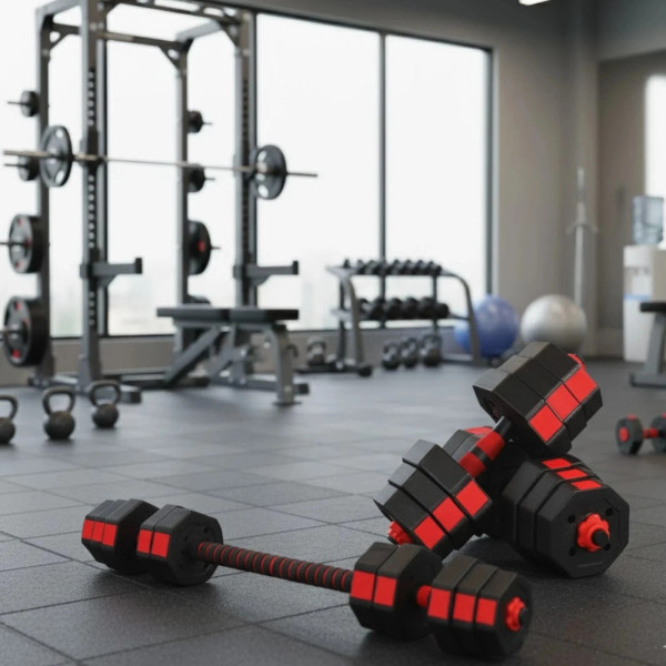 Dumbbells 40KG Adjustable Octagonal Strength Set