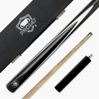 3/4 Piece 57 Inch Ash Shaft Snooker Cue Set with Case and Mini Butt + 9.5mm Tip