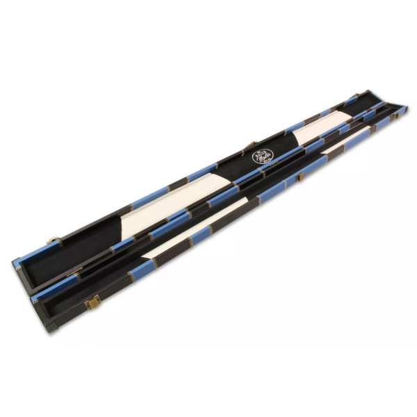Redwood 3/4 Jointed Ebonised Butt Snooker Pool Cue Set + Black and Blue Case
