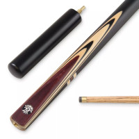 Redwood 3/4 Jointed Ebonised Butt Snooker Pool Cue Set + Black and Blue Case