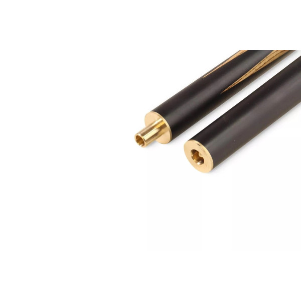 Redwood 3/4 Jointed Ebonised Butt Snooker Pool Cue Set + Black and Blue Case