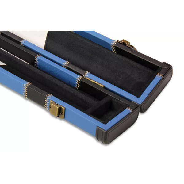 Redwood 3/4 Jointed Ebonised Butt Snooker Pool Cue Set + Black and Blue Case