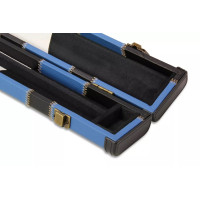 Redwood 3/4 Jointed Ebonised Butt Snooker Pool Cue Set + Black and Blue Case