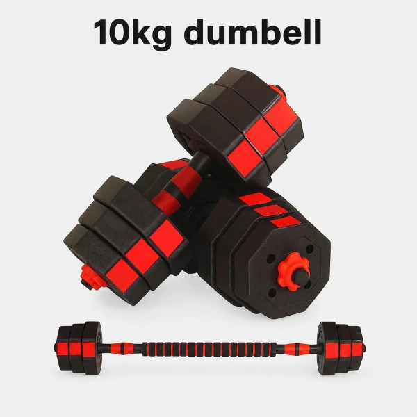 Dumbbells 10KG Adjustable Octagonal Strength Training Set