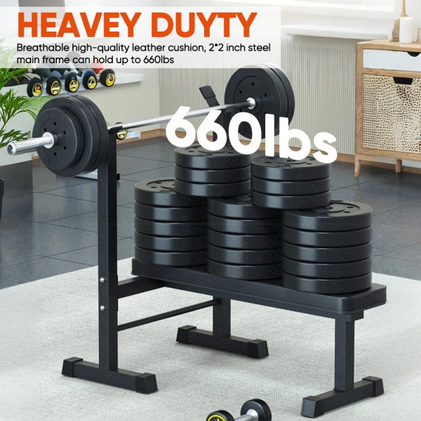 Adjustable Weight Bench Foldable Home Gym Workout Strength Training Press UK