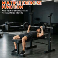 Adjustable Weight Bench Foldable Home Gym Workout Strength Training Press UK